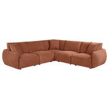Elysia Coral 5-piece Chenille Upholstered Modular Sectional Sofa - Ornate Home