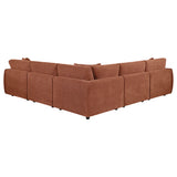 Elysia Coral 5-piece Chenille Upholstered Modular Sectional Sofa - Ornate Home