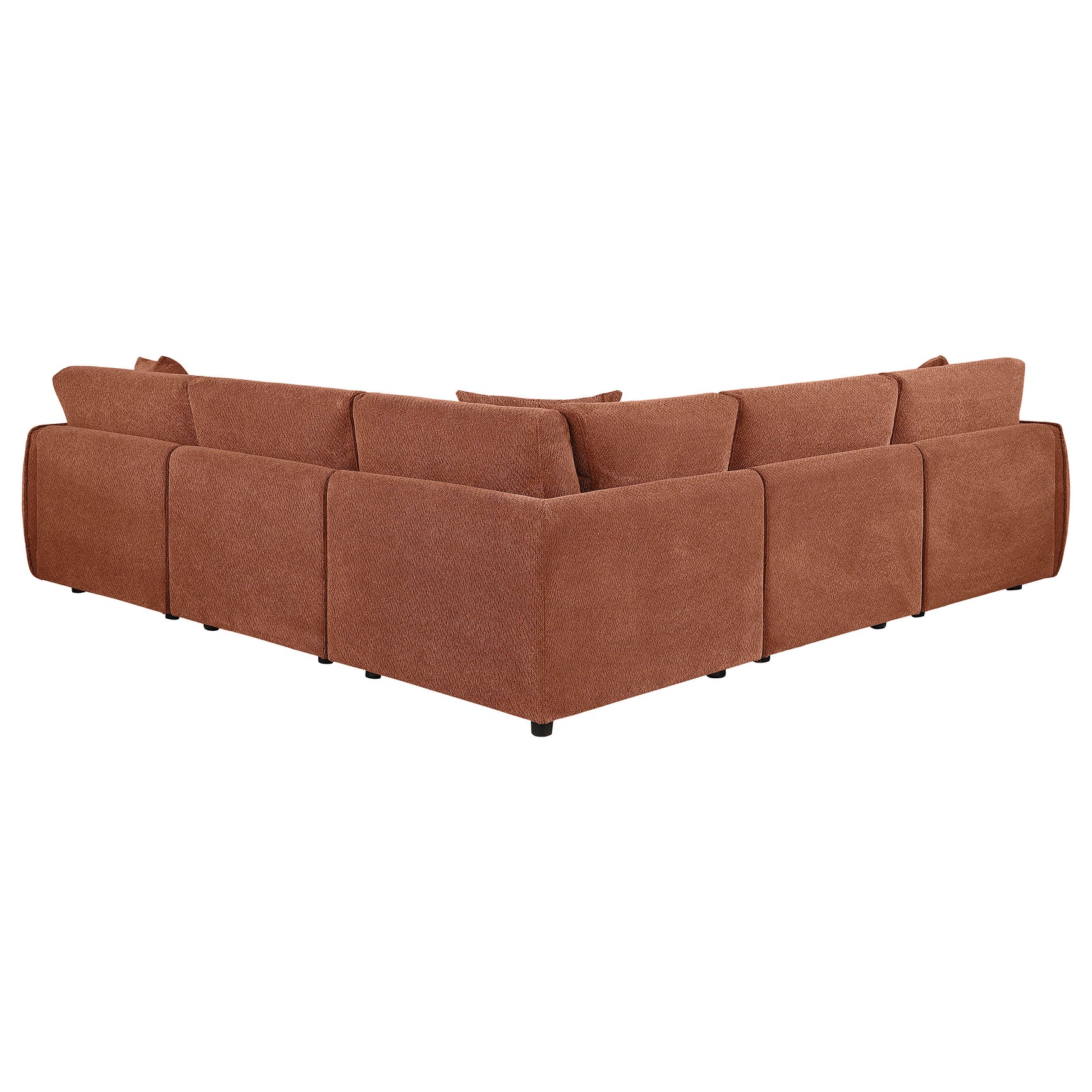 Elysia Coral 5-piece Chenille Upholstered Modular Sectional Sofa - Ornate Home