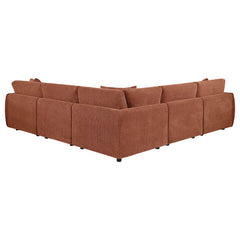 Elysia Coral 5-piece Chenille Upholstered Modular Sectional Sofa - Ornate Home
