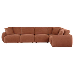 Elysia Coral 5-piece Chenille Upholstered Modular Sectional Sofa - Ornate Home