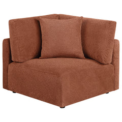 Elysia Coral 5-piece Chenille Upholstered Modular Sectional Sofa - Ornate Home