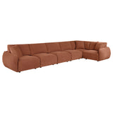 Elysia Coral 6-piece Chenille Upholstered Modular Sectional Sofa - Ornate Home