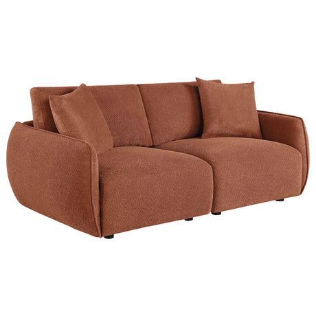 Elysia Coral Chenille Upholstered Modular Lounge Loveseat - Ornate Home
