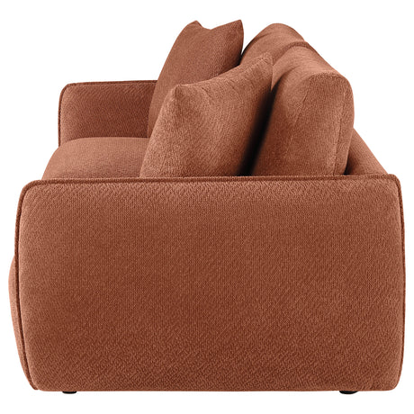 Elysia Coral Chenille Upholstered Modular Lounge Loveseat - Ornate Home