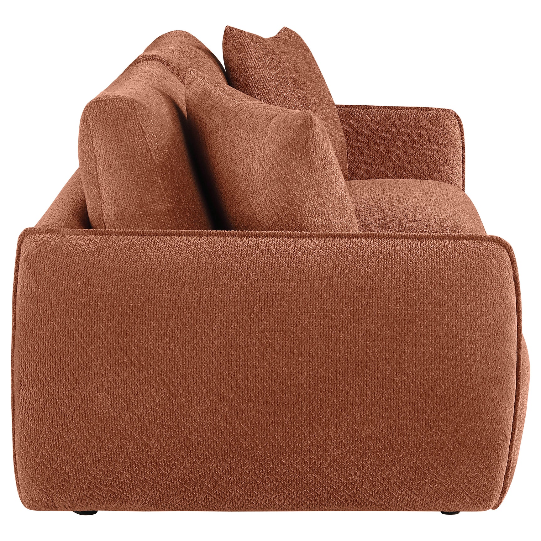 Elysia Coral Chenille Upholstered Modular Lounge Loveseat - Ornate Home
