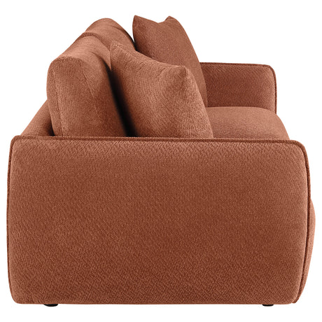 Elysia Coral Chenille Upholstered Modular Lounge Loveseat - Ornate Home