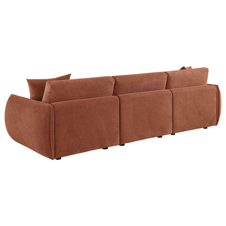 Elysia Coral Chenille Upholstered Modular Lounge Sofa - Ornate Home