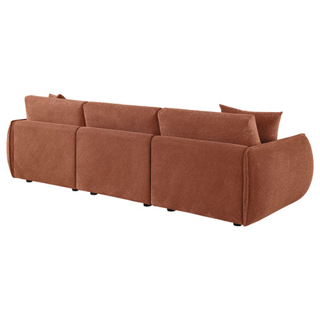 Elysia Coral Chenille Upholstered Modular Lounge Sofa - Ornate Home
