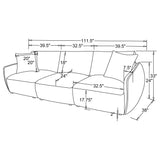 Elysia Coral Chenille Upholstered Modular Lounge Sofa - Ornate Home