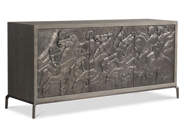 Elysia Dark Bronze/Weathered Greige Buffet - Ornate Home