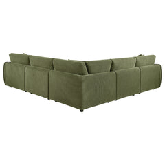 Elysia Green 5-piece Chenille Upholstered Modular Sectional Sofa - Ornate Home
