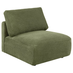 Elysia Green 5-piece Chenille Upholstered Modular Sectional Sofa - Ornate Home