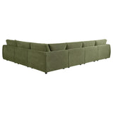 Elysia Green 6-piece Chenille Upholstered Modular Sectional Sofa - Ornate Home