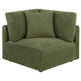Elysia Green 6-piece Chenille Upholstered Modular Sectional Sofa - Ornate Home