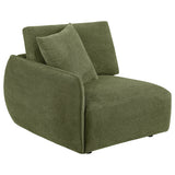 Elysia Green 6-piece Chenille Upholstered Modular Sectional Sofa - Ornate Home
