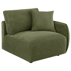 Elysia Green 6-piece Chenille Upholstered Modular Sectional Sofa - Ornate Home