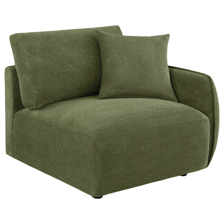 Elysia Green 6-piece Chenille Upholstered Modular Sectional Sofa - Ornate Home