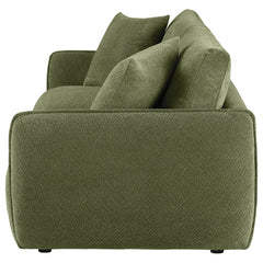 Elysia Green Chenille Upholstered Modular Lounge Loveseat - Ornate Home