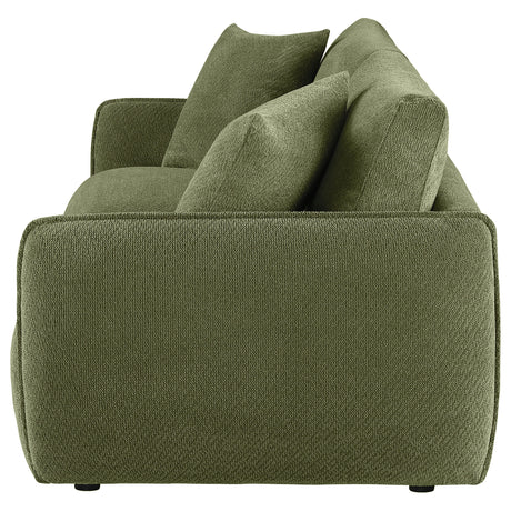 Elysia Green Chenille Upholstered Modular Lounge Loveseat - Ornate Home
