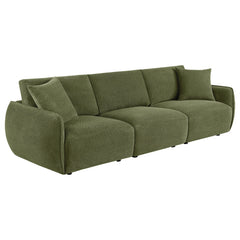Elysia Green Chenille Upholstered Modular Lounge Sofa - Ornate Home