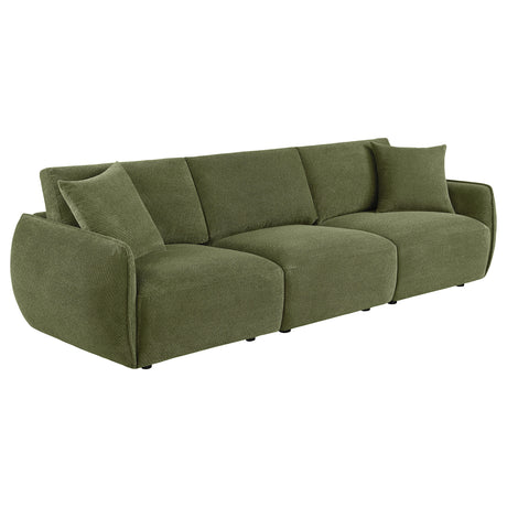 Elysia Green Chenille Upholstered Modular Lounge Sofa - Ornate Home