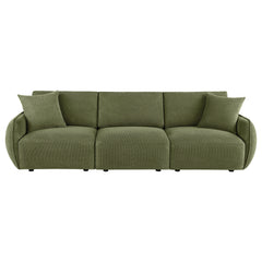Elysia Green Chenille Upholstered Modular Lounge Sofa - Ornate Home