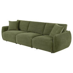 Elysia Green Chenille Upholstered Modular Lounge Sofa - Ornate Home