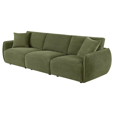 Elysia Green Chenille Upholstered Modular Lounge Sofa - Ornate Home