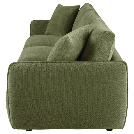 Elysia Green Chenille Upholstered Modular Lounge Sofa - Ornate Home