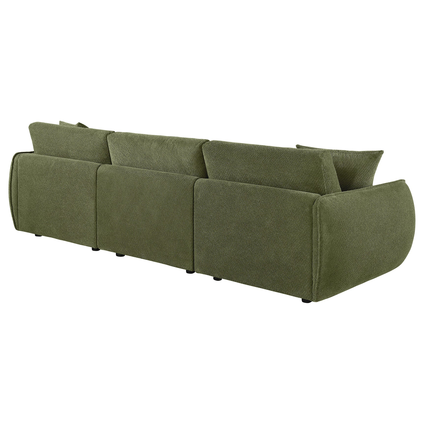 Elysia Green Chenille Upholstered Modular Lounge Sofa - Ornate Home