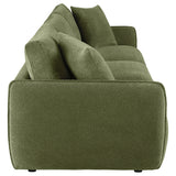 Elysia Green Chenille Upholstered Modular Lounge Sofa - Ornate Home