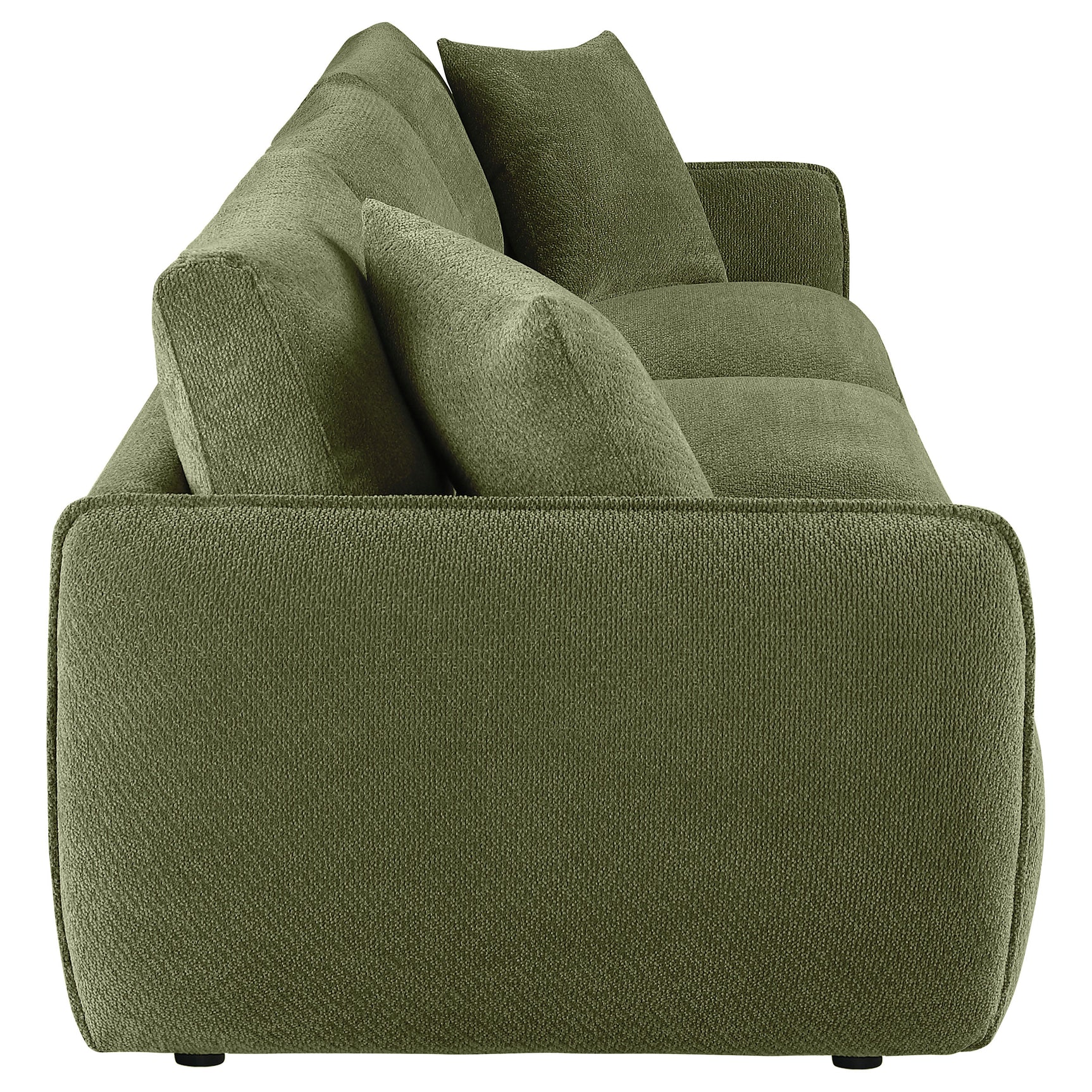 Elysia Green Chenille Upholstered Modular Lounge Sofa - Ornate Home