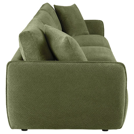Elysia Green Chenille Upholstered Modular Lounge Sofa - Ornate Home