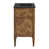 Elysian Black/Brown 30" Wood Bathroom Vanity - Ornate Home