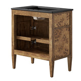 Elysian Black/Brown 30" Wood Bathroom Vanity - Ornate Home