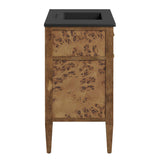 Elysian Black/Brown 36" Wood Bathroom Vanity - Ornate Home