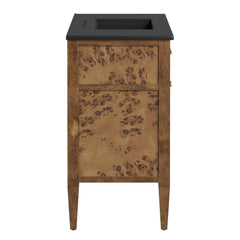 Elysian Black/Brown 36" Wood Bathroom Vanity - Ornate Home