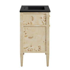 Elysian Black/Burl 30" Wood Bathroom Vanity - Ornate Home