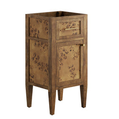Elysian Brown 18" Wood Bathroom Vanity Cabinet (Sink Basin Not Included) - Ornate Home