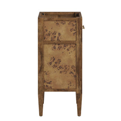 Elysian Brown 18" Wood Bathroom Vanity Cabinet (Sink Basin Not Included) - Ornate Home