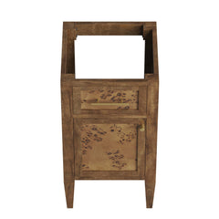 Elysian Brown 18" Wood Bathroom Vanity Cabinet (Sink Basin Not Included) - Ornate Home