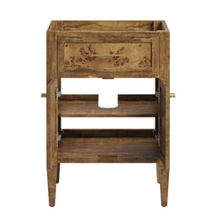 Elysian Brown 24" Wood Bathroom Vanity Cabinet (Sink Basin Not Included) - Ornate Home