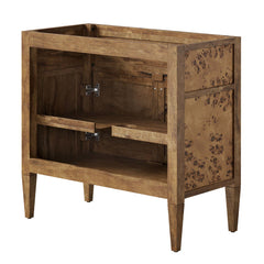 Elysian Brown 36" Wood Bathroom Vanity Cabinet (Sink Basin Not Included) - Ornate Home