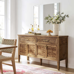 Elysian Brown 62" Wood Sideboard - Ornate Home