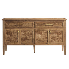 Elysian Brown 62" Wood Sideboard - Ornate Home