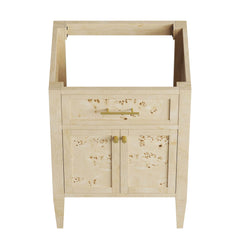 Elysian Burgundy 24" Wood Bathroom Vanity Cabinet (Sink Basin Not Included) - Ornate Home