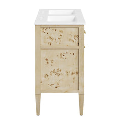 Elysian Burl 48" Double Sink Bathroom Vanity - Ornate Home