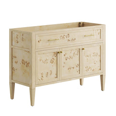 Elysian Burl 48" Wood Bathroom Vanity Cabinet (Sink Basin Not Included) - Ornate Home