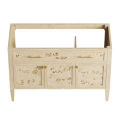 Elysian Burl 48" Wood Bathroom Vanity Cabinet (Sink Basin Not Included) - Ornate Home